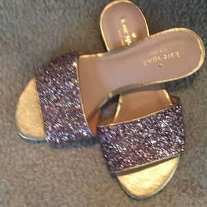 Kate Spade glitter sandals
